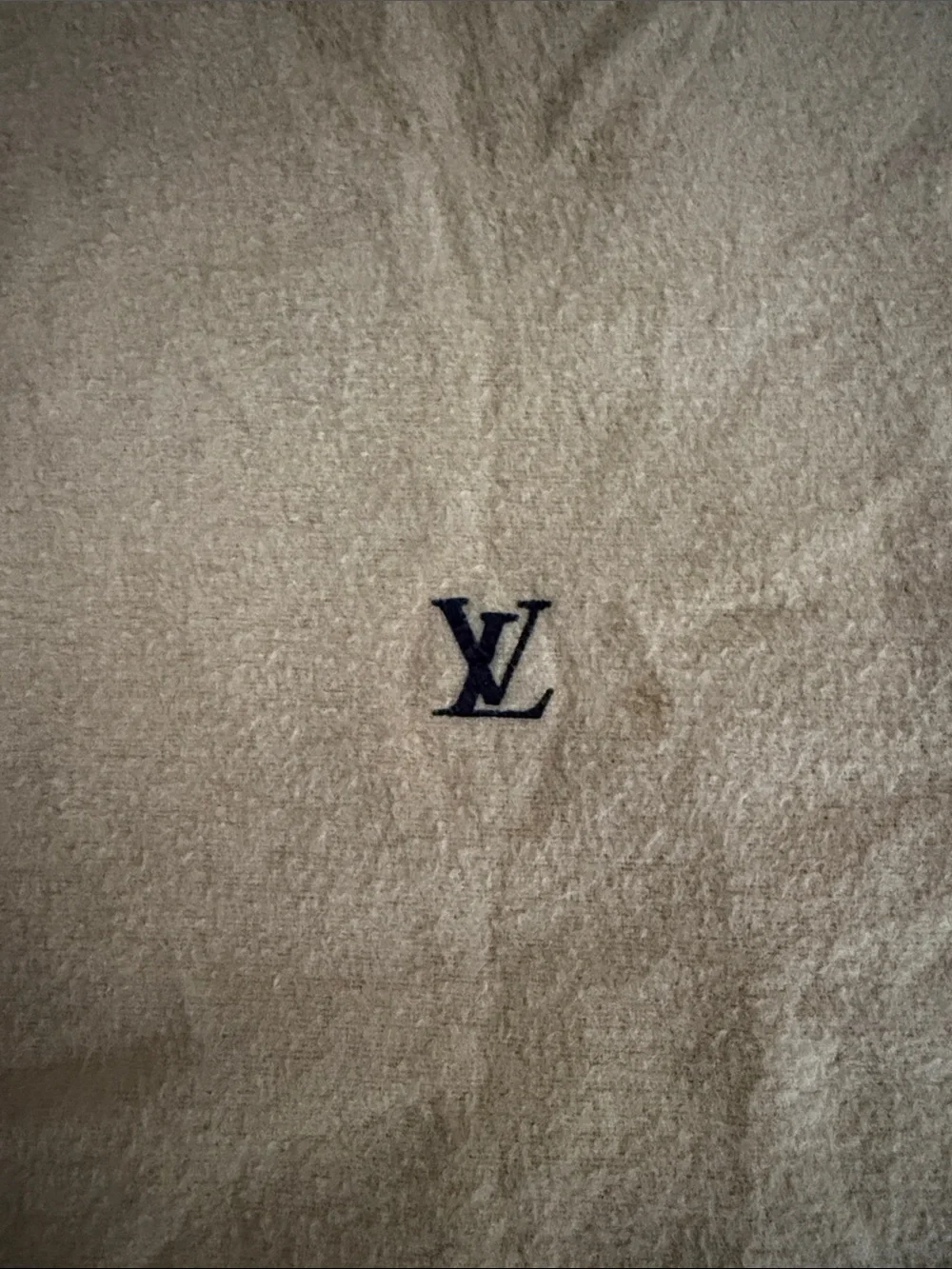 Louis Vuitton Tan/Beige Protective Dust Cover with LV Monogram